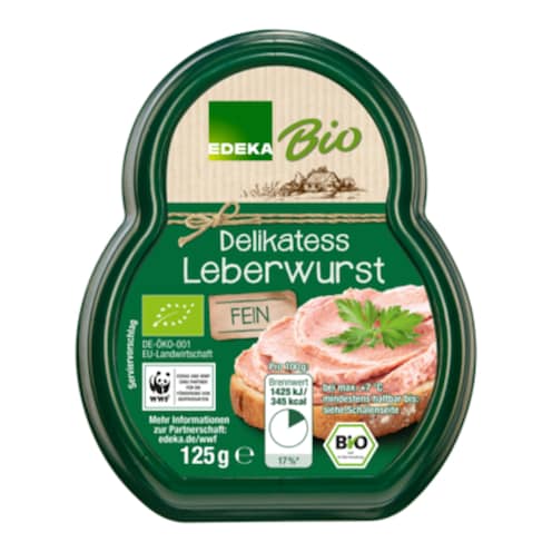EDEKA Bio Leberwurst fein 125 g