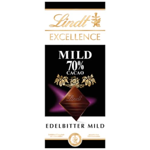 Lindt Excellence 70 % Edelbitter Mild 100 g