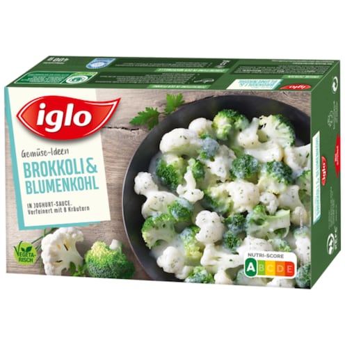 iglo Gemüse-Ideen Brokkoli & Blumenkohl in Joghurtsauce 400 g
