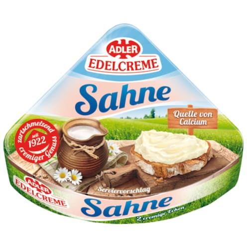 Adler Edelcreme Sahne 57 % Fett i. Tr. 2 x 50 g
