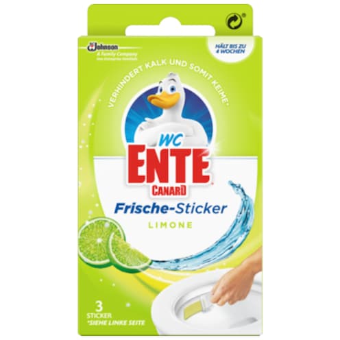 WC ENTE Frische Sticker Lime 3 Sticker