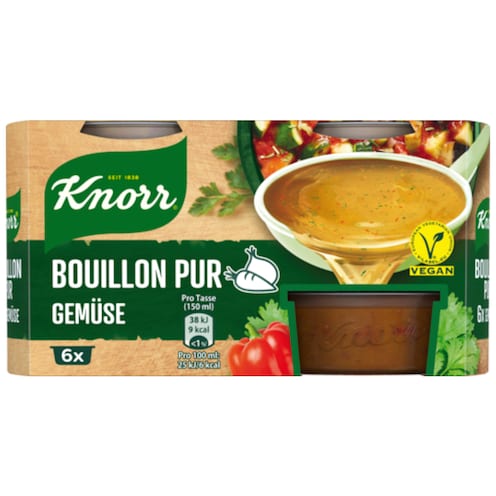 Knorr Bouillon Pur Gemüse für 6 x 0,5 l