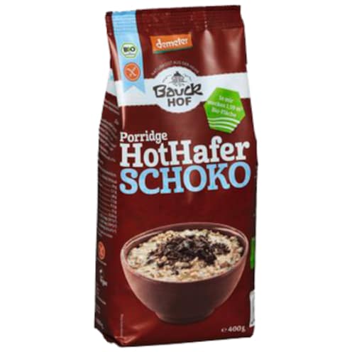 Bauckhof Demeter Haferbrei HotHafer Schoko glutenfrei 400 g