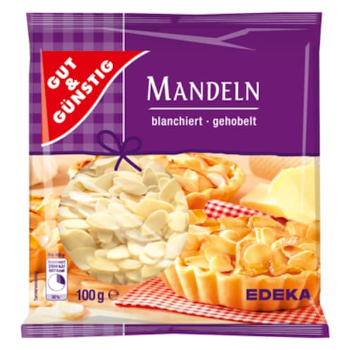 GUT&GÜNSTIG Mandeln, blanchiert, gehobelt 100 g