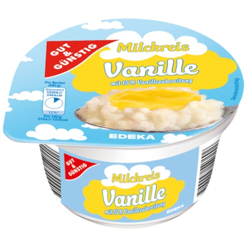 GUT&GÜNSTIG Milchreis Vanille 200 g