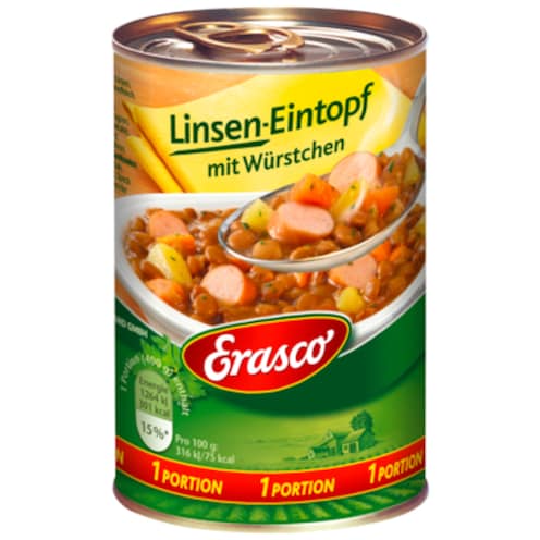 Erasco Linsen-Eintopf mit Würstchen 400 g