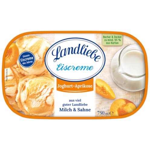 Landliebe Eiscreme Joghurt-Aprikose 750 ml