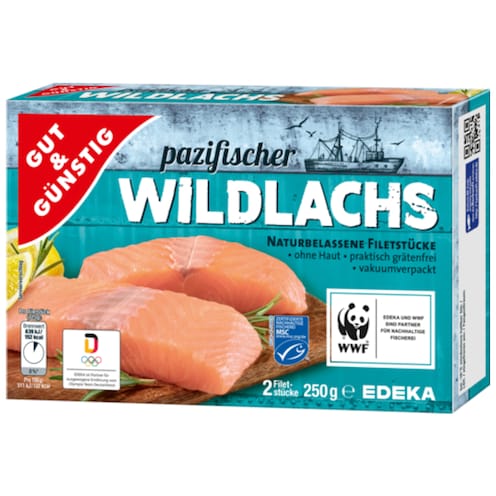 GUT&GÜNSTIG pazifischer Wildlachs 250 g