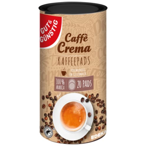 GUT&GÜNSTIG Kaffee-Pads Caffè Crema 144 g
