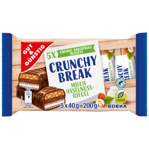 GUT&GÜNSTIG Crunchy Break Riegel 5 x 40 g
