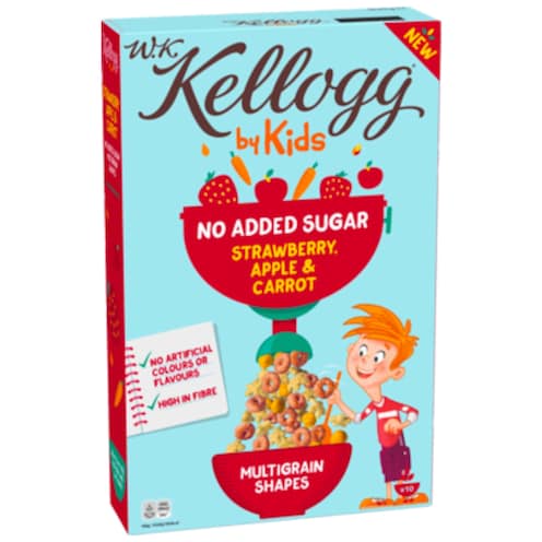 W.K Kellogg Kids Cerealien Strawberry, Apple & Carrot 300 g