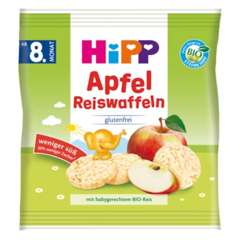 HiPP Bio Reiswaffeln Apfel ab 8. Monat 30 g