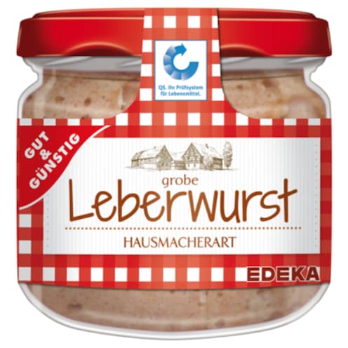 GUT&GÜNSTIG Leberwurst grob 250 g