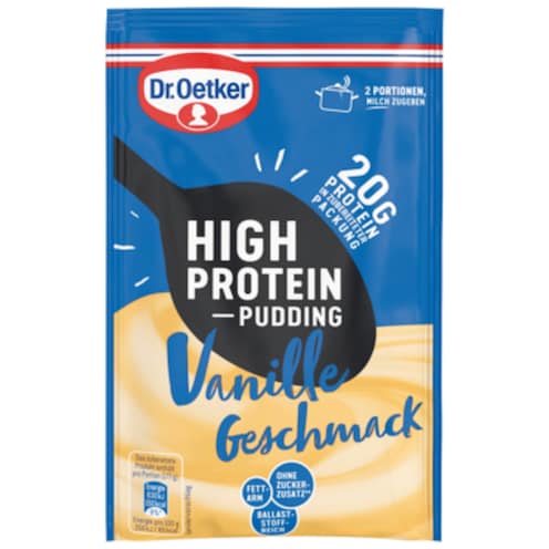 Dr.Oetker High Protein Pudding-Pulver Vanille Geschmack 55 g