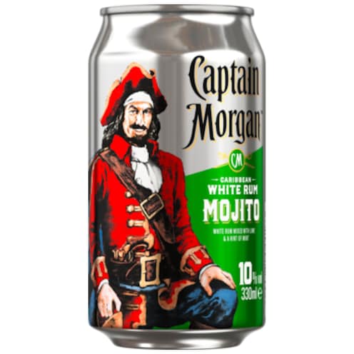Captain Morgan White Rum Mojito 10 % vol. 0,33 l