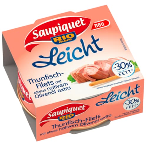 Saupiquet Leicht Thunfisch-Filets mit etwas nativem Olivenöl extra 120 g