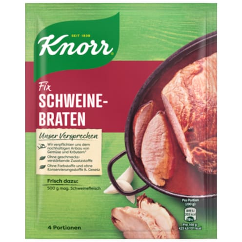 Knorr Fix Schweinebraten für 4 Portionen