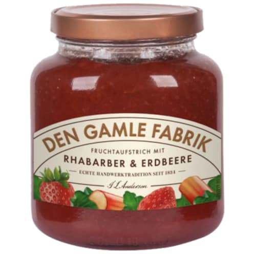 DEN GAMLE FABRIK Rhabarber & Erdbeere 380 g
