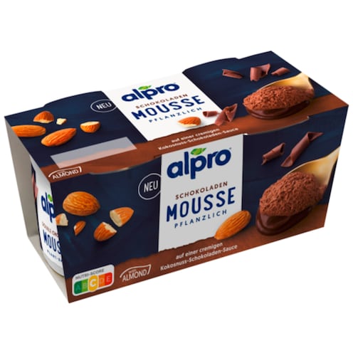 alpro Schokoladen-Mandelmousse 2 x 70 g