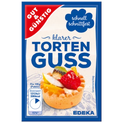 GUT&GÜNSTIG Tortenguss klar 6 x 12 g