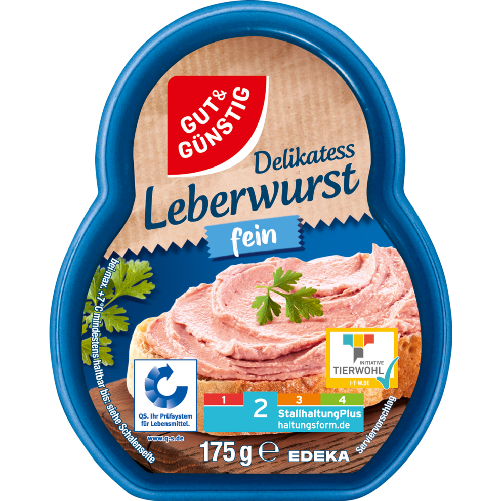 GUT&GÜNSTIG Leberwurst fein 175 g
