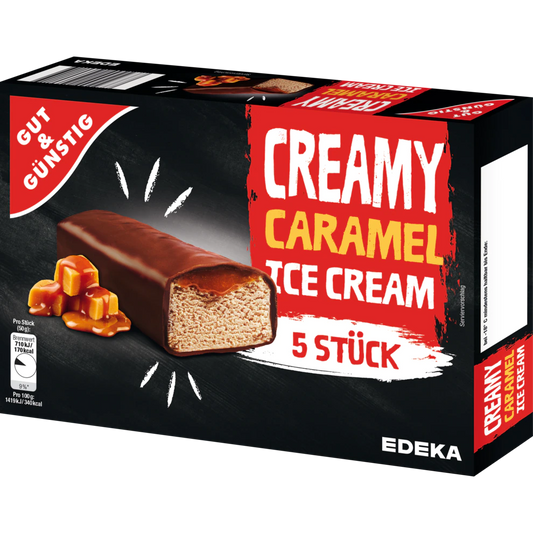GUT&GÜNSTIG Crunchy Caramel Ice Cream 5 x 70ml