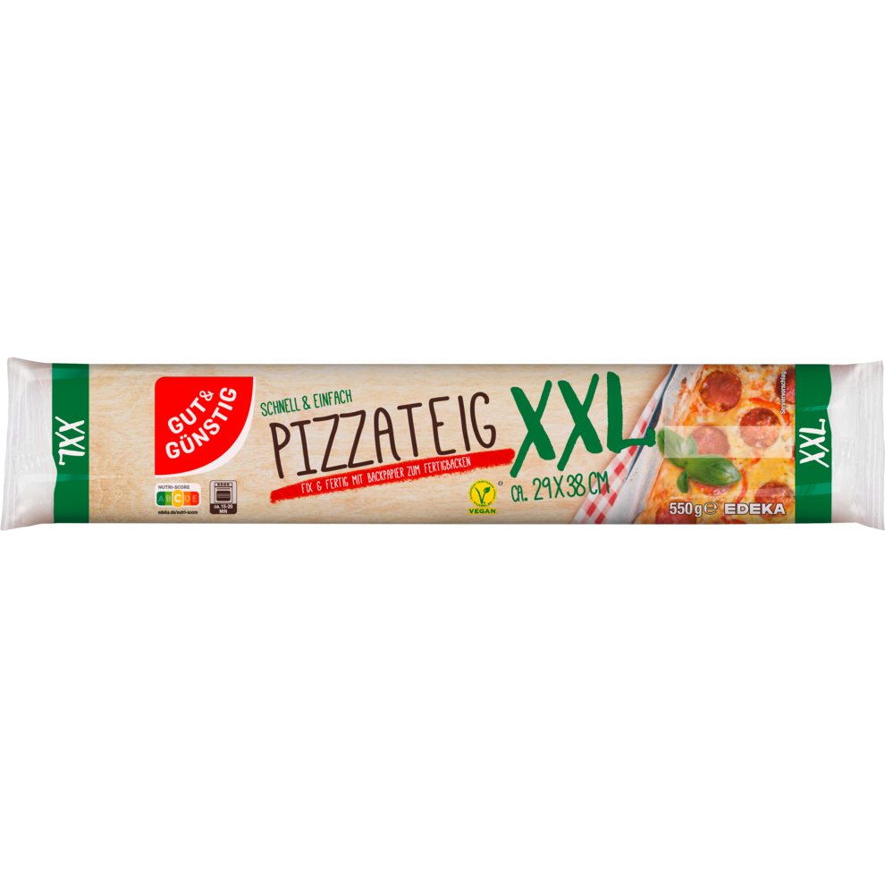 Gut & Günstig Pizzateig XXL 550 g