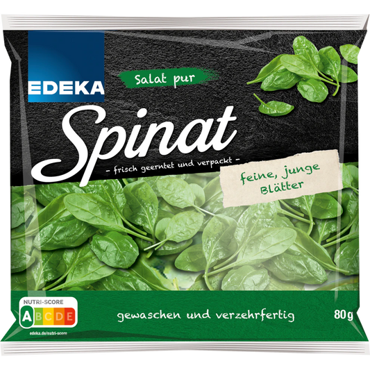 EDEKA Salat Pur Spinat 80 g