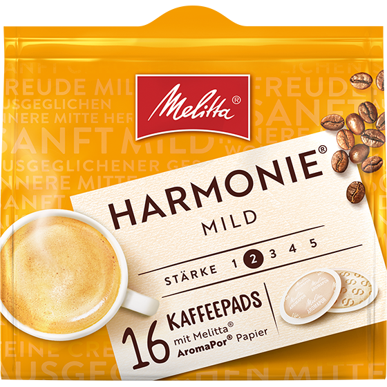 Melitta Harmonie Mild Kaffeepads 16 + 2 Pads