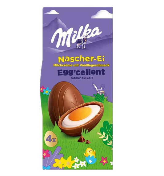 Milka Nascher-Ei, milch creme mit Vanillegeschmack