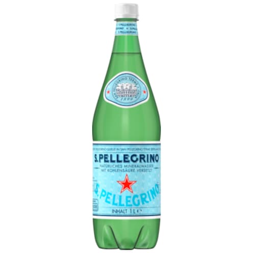 San Pellegrino Mineralwasser mit Kohlensäure 1 l