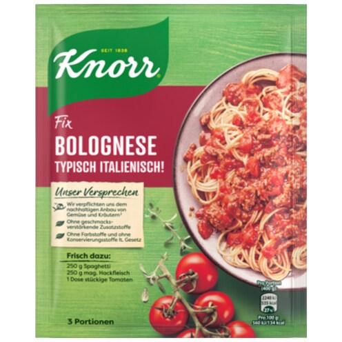 Knorr Fix Bolognese Typisch Italienisch! für 3 Portionen