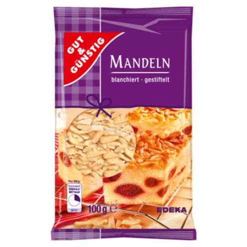 GUT&GÜNSTIG Mandeln, blanchiert, gestiftelt 100 g