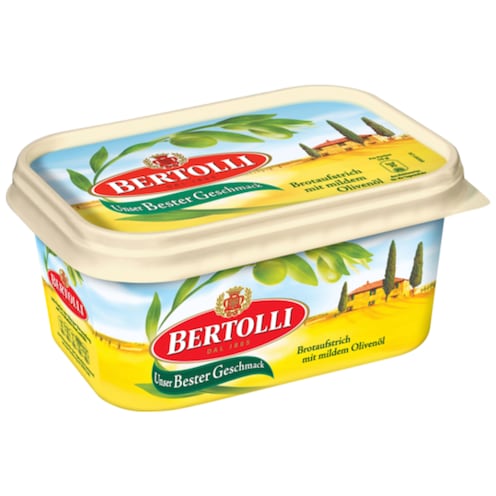 BERTOLLI Brotaufstrich mit mildem Olivenöl 38 % Fett 500 g