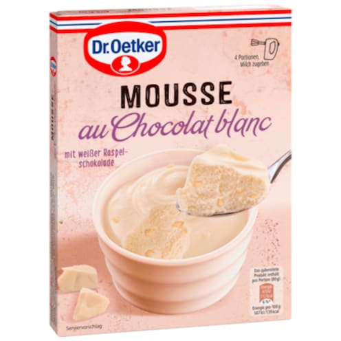 Dr.Oetker Mousse au Chocolat blanc 75 g für 250 ml