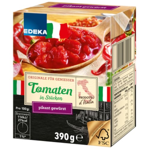 EDEKA Italia Tomaten in Stücken, pikant 390 g