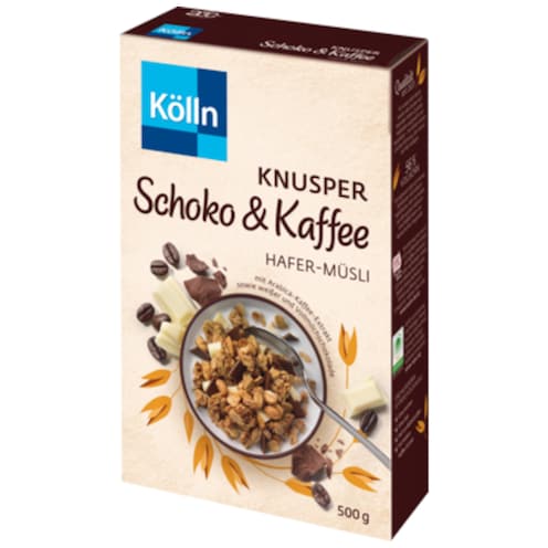 Kölln Knusper Schoko & Kaffee Hafer-Müsli 500 g