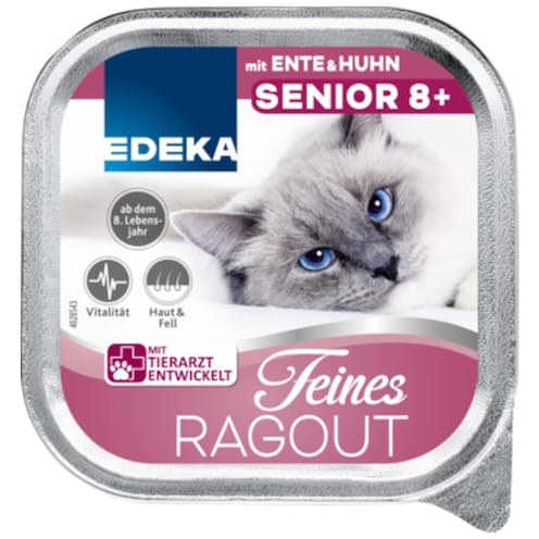 EDEKA Feines Ragout Senior mit Ente & Huhn 100 g