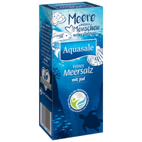 Aquasale Meersalz fein mit Jod 500 g
