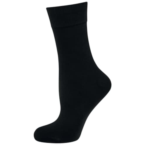 nur die Damen Bambus Komfort Socke schwarz Gr. 39-42