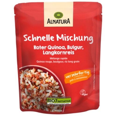 Alnatura Bio Schnelle Mischung Roter Quinoa, Bulgur, Langkornreis 250 g