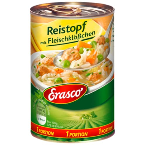 Erasco Reistopf mit Fleischklößchen 400 g