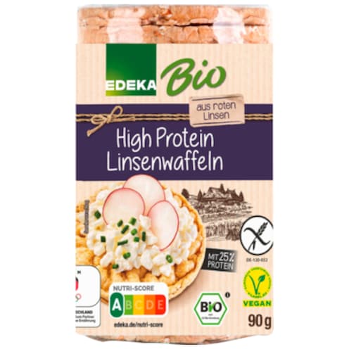 EDEKA Bio High Protein Linsen-Waffeln 90 g