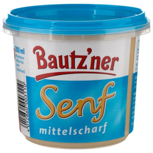 Bautz'ner Senf mittelscharf 200 ml