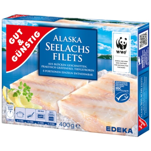 GUT&GÜNSTIG Alaska-Seelachsfilets 400 g