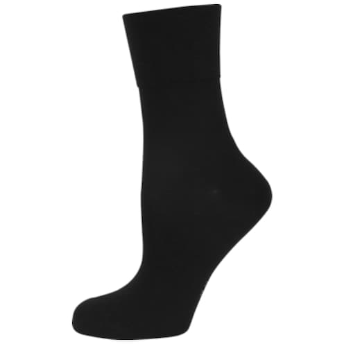 nur die Damen Feine Komfort Socke schwarz Gr. 39-42