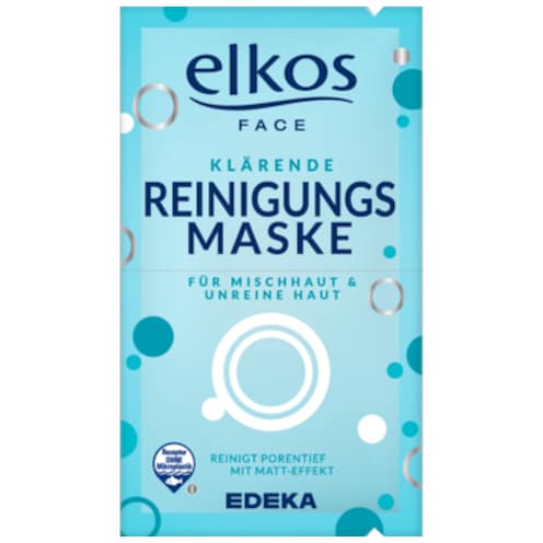 EDEKA elkos Reinigungs-Maske 2 x 8 ml