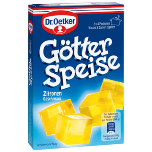 Dr.Oetker Götterspeise zum Kochen Zitronen-Geschmack 25,2 g für 2 x 4 Portionen