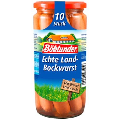 Böklunder Echte Land-Bockwurst 10 Stück - 680 g