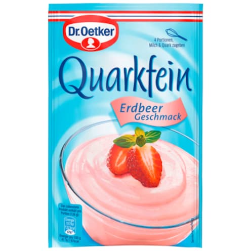 Dr.Oetker Quarkfein Erdbeer-Geschmack 56 g für 200 ml